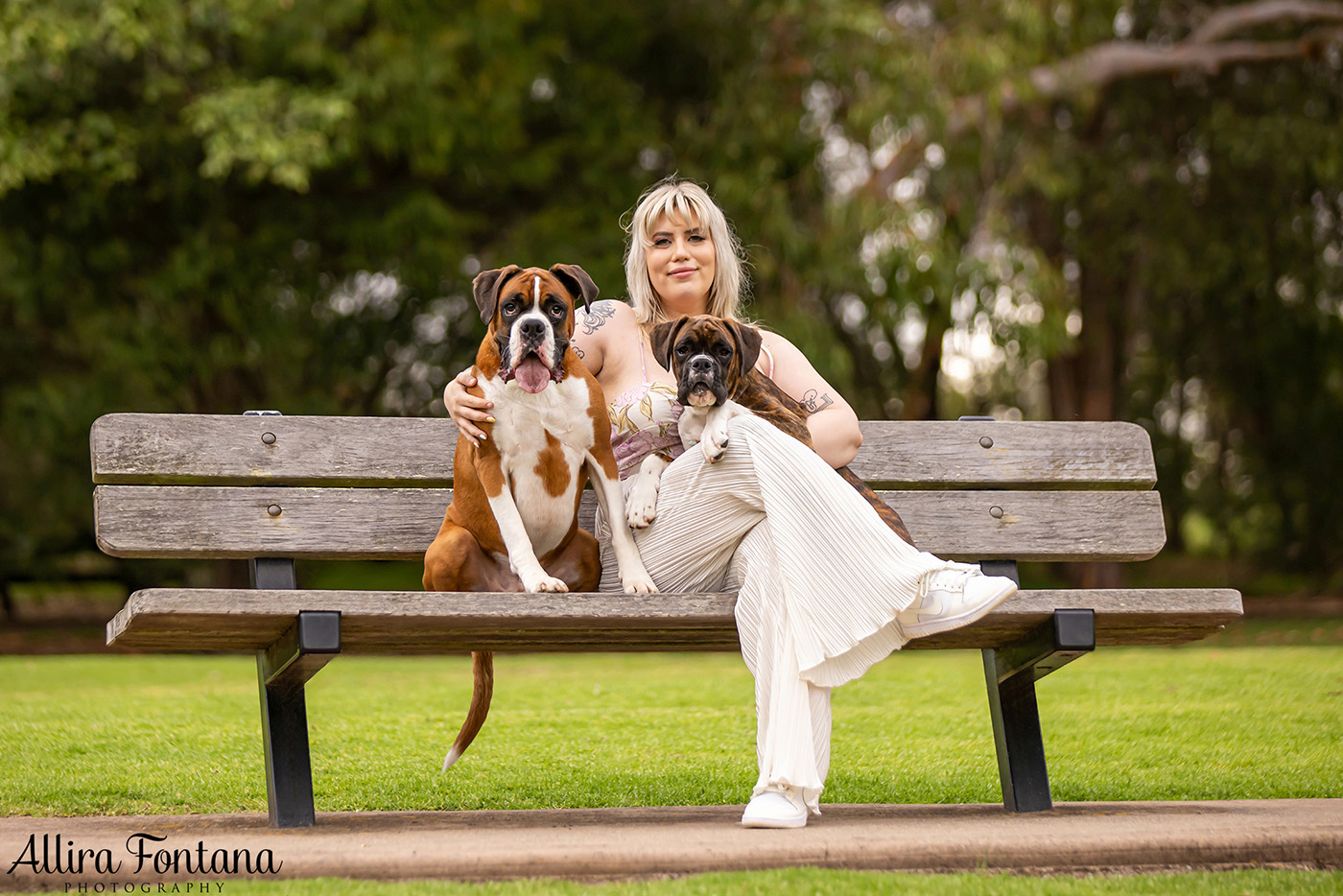 Gus and Benny's photo session at Fagan Park 