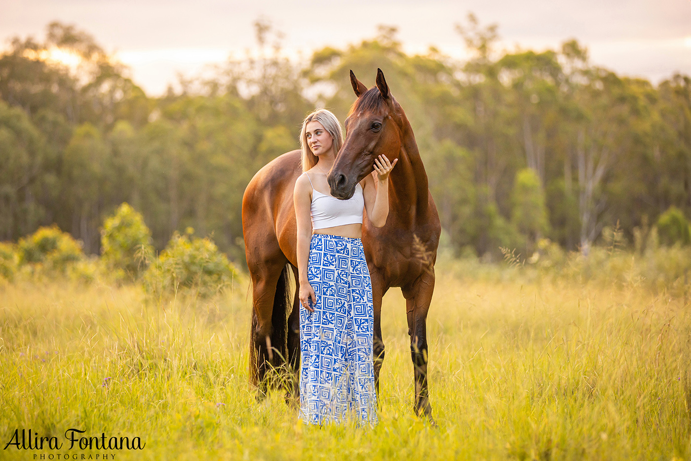 Trista and Petch's photo session at Scheyville National Park