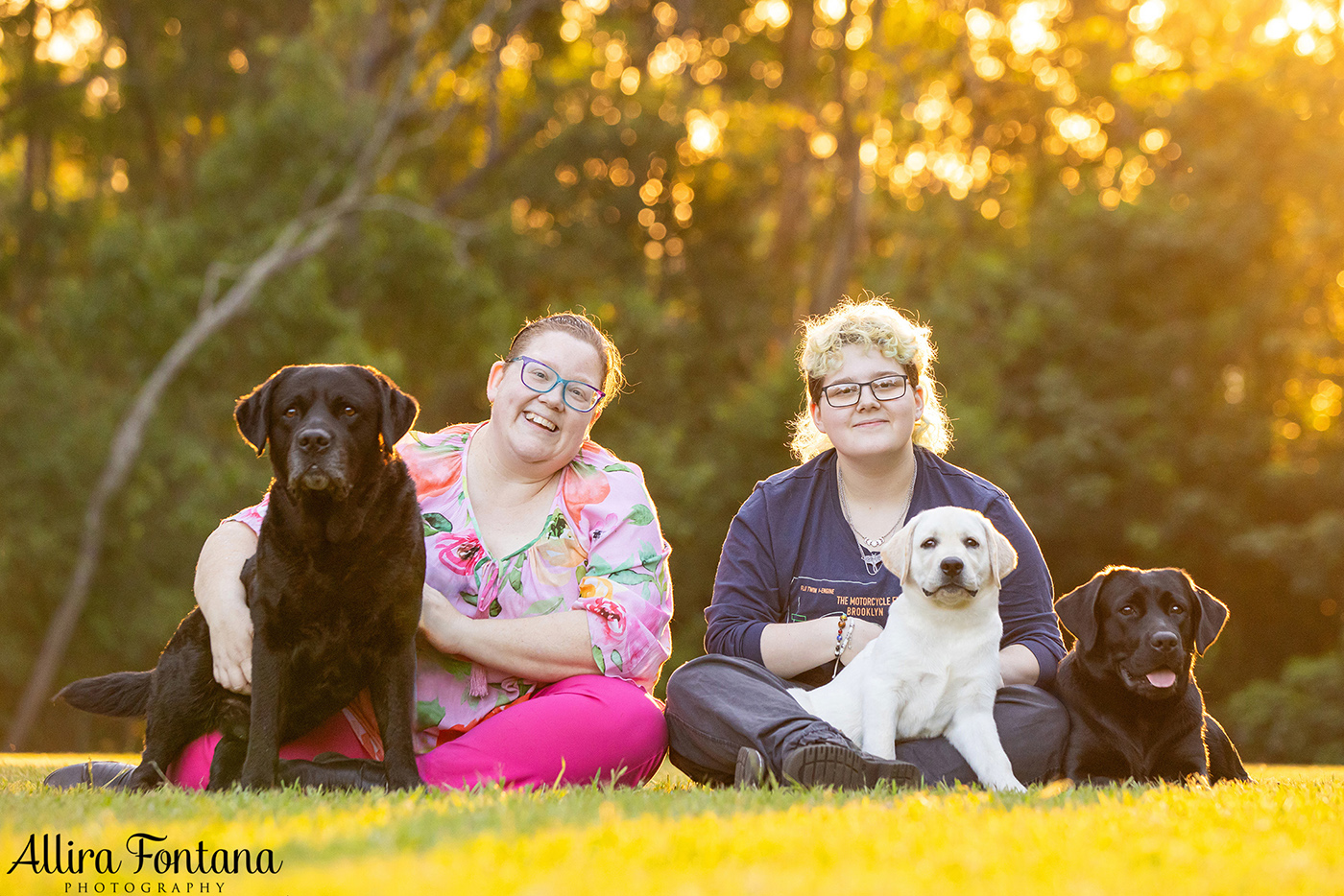 Loki, Luna and Masie's photo session at Castle Hill Heritage Park 