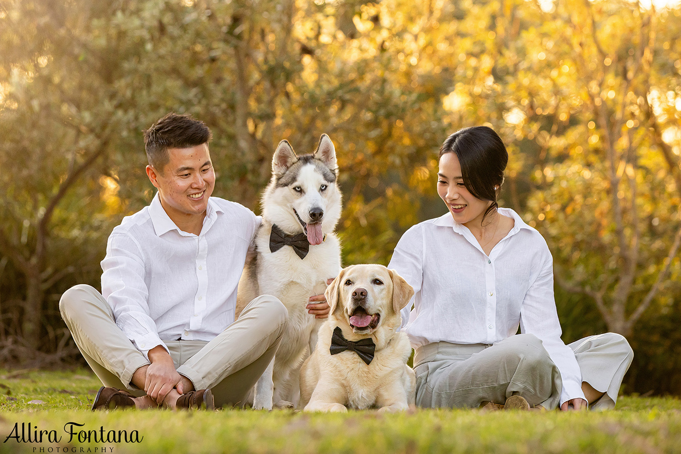 The Liang family photo session at Fagan Park